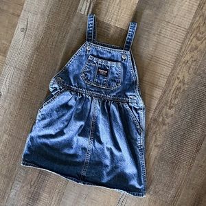 Denim Overall dress Toddler Size 4t